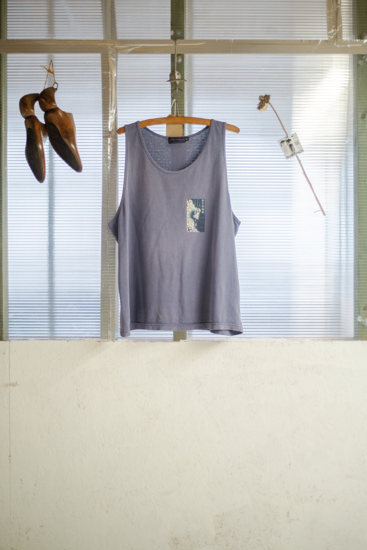 1990s Made In UK Stone Monkey By DMM Faded Vest
