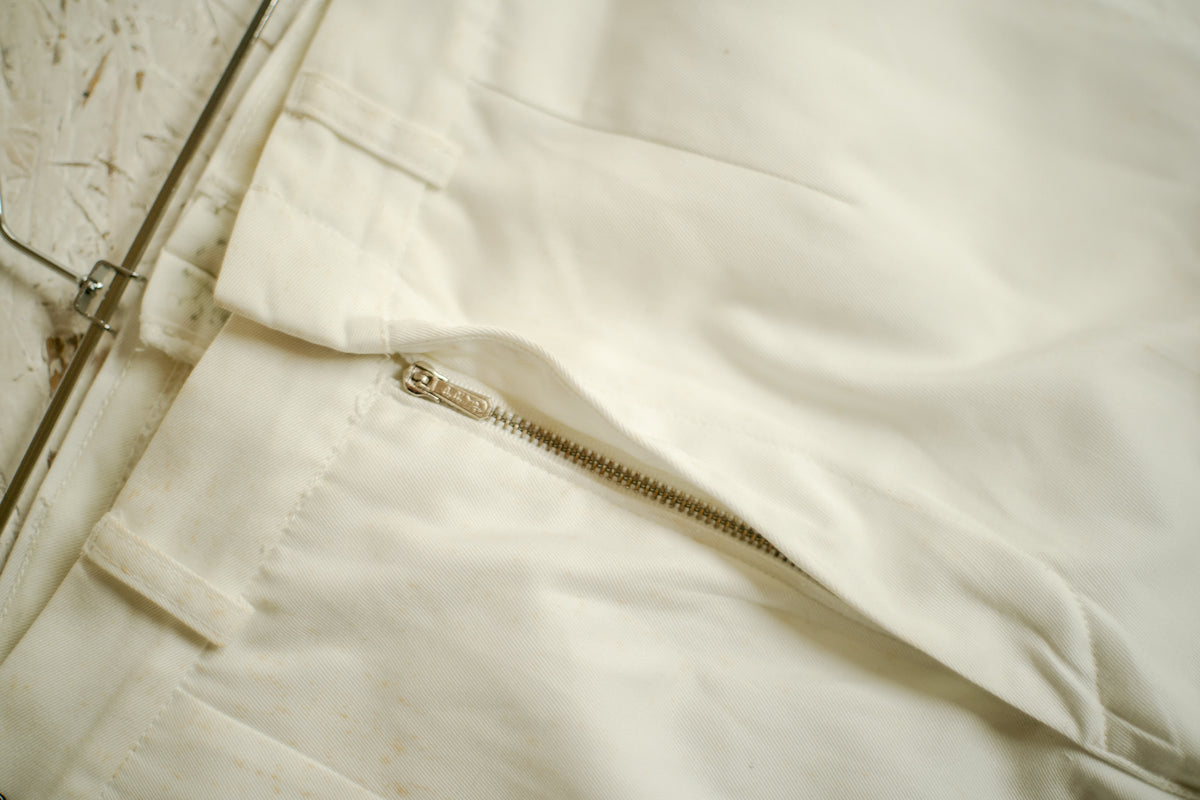 1970s British Cotton Dress Trousers
