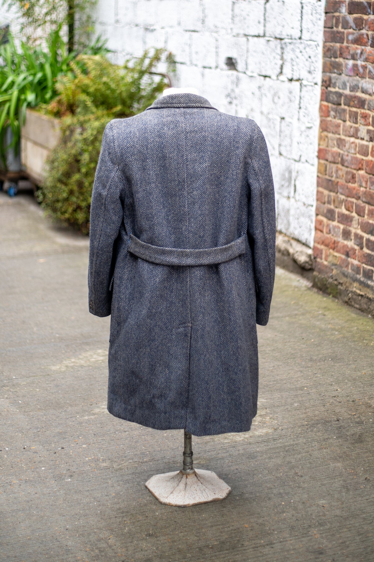 British 1930s Belt Back Overcoat By Montague Burton Laird