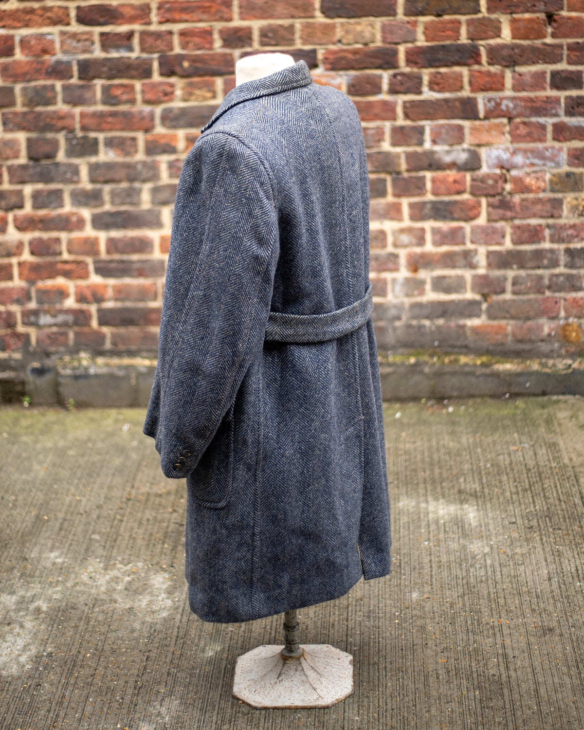 British 1930s Belt Back Overcoat By Montague Burton Laird