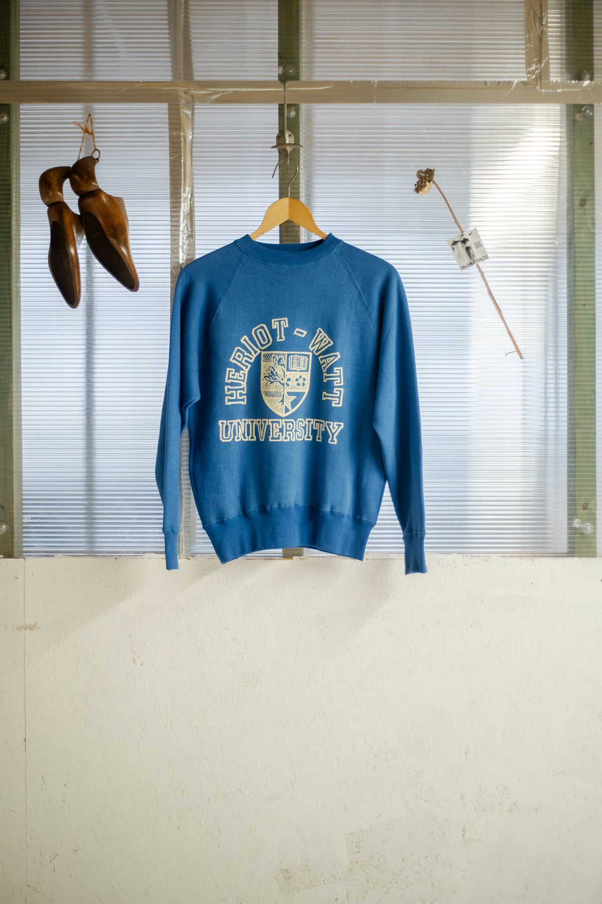 British University 1970s Raglan Sleeve Sweat Crewneck