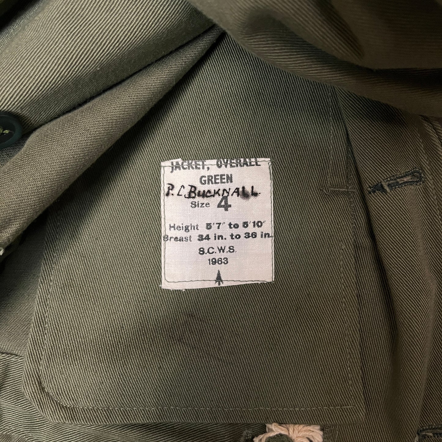 1964 British Army Overalll Jacket