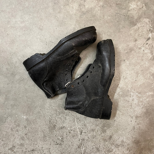 British Army Pebbled Leather Black Boots