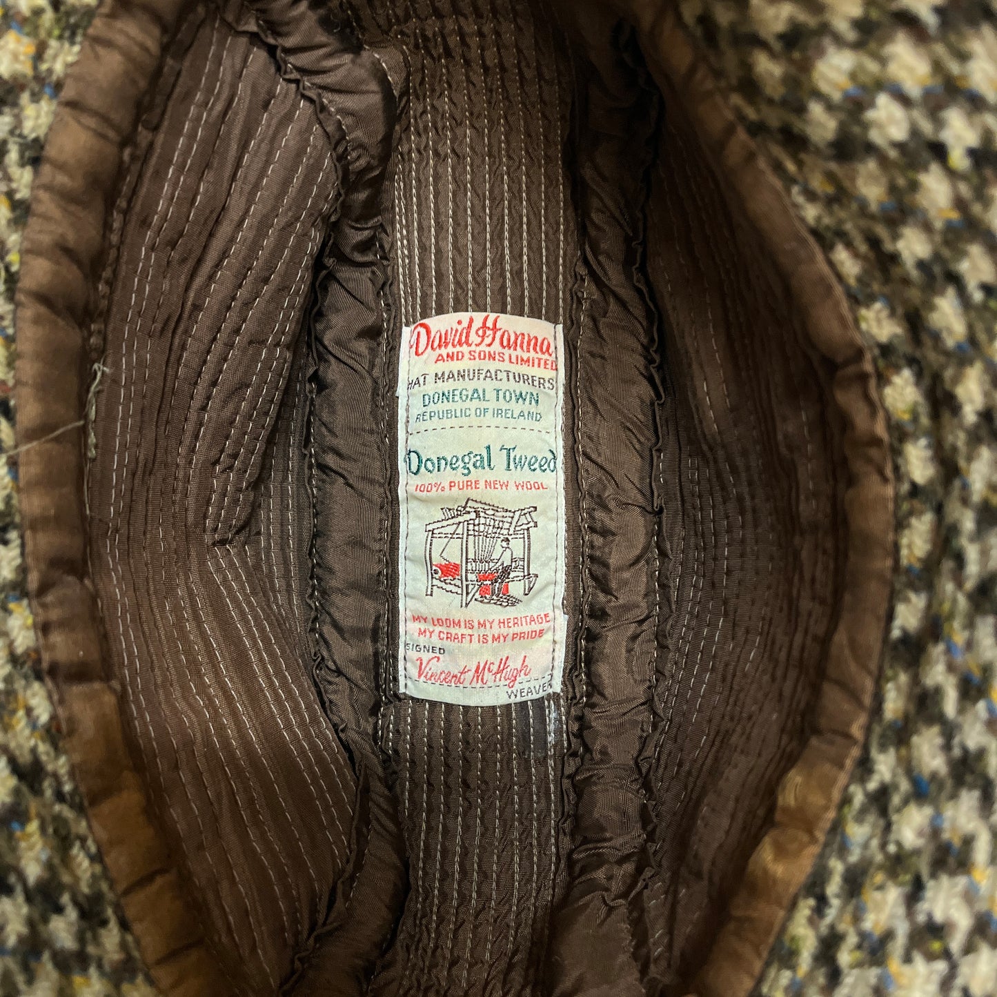 1940s 1950s Donegal Tweed Hat – 19UJMILITARIA