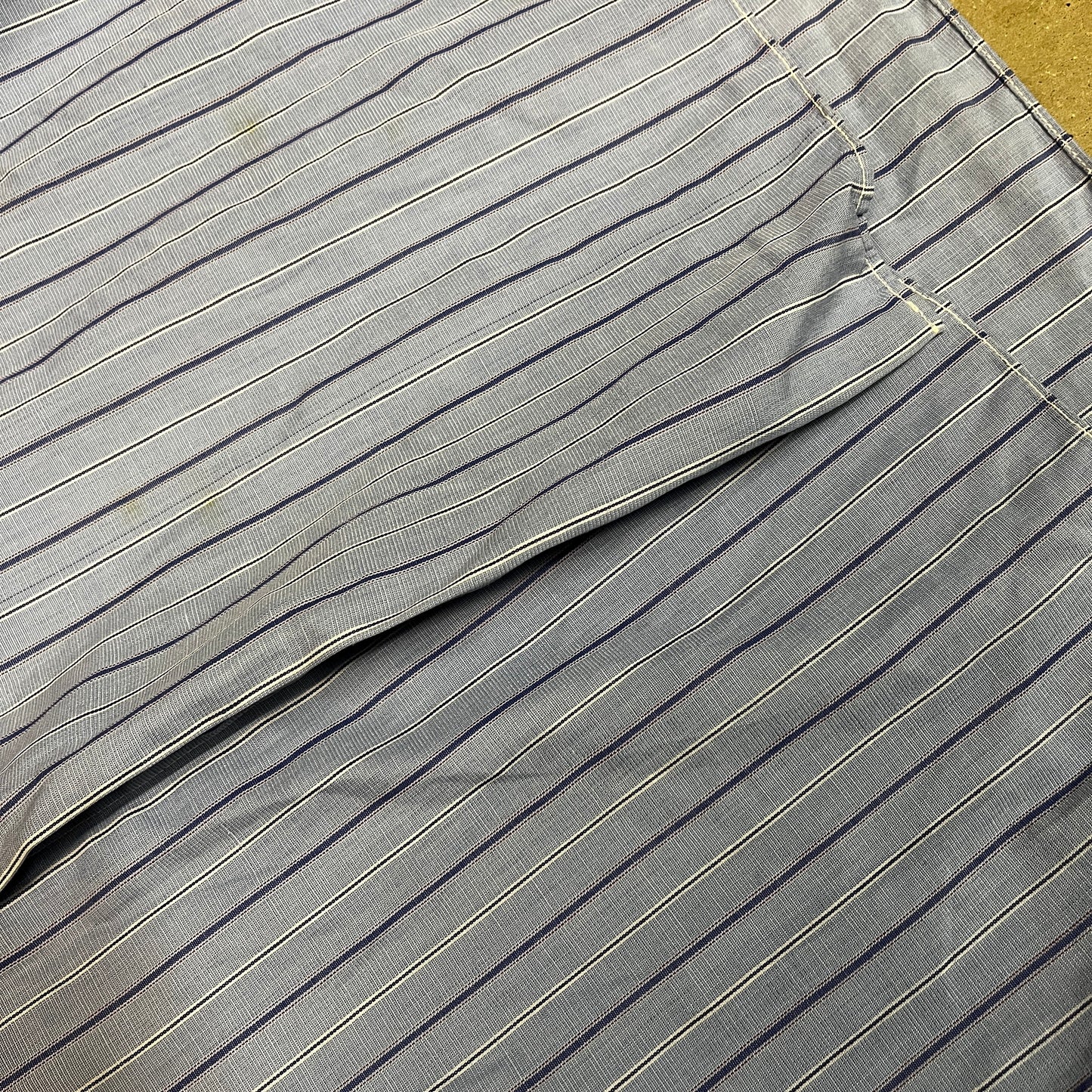 1930s Striped Collarless Shirt