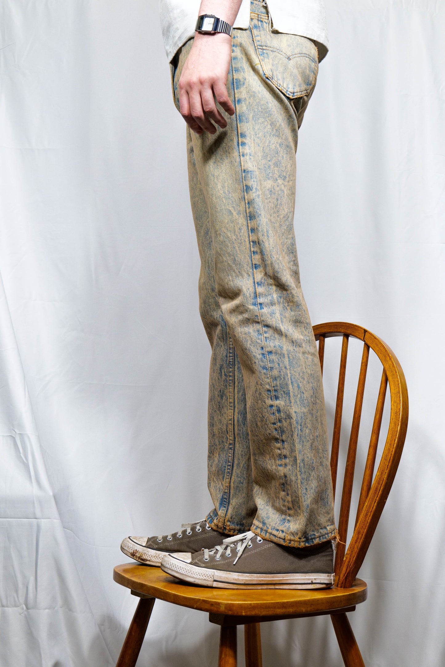 Dirty Overdye 1980s Levis Stonewash 501 Denim