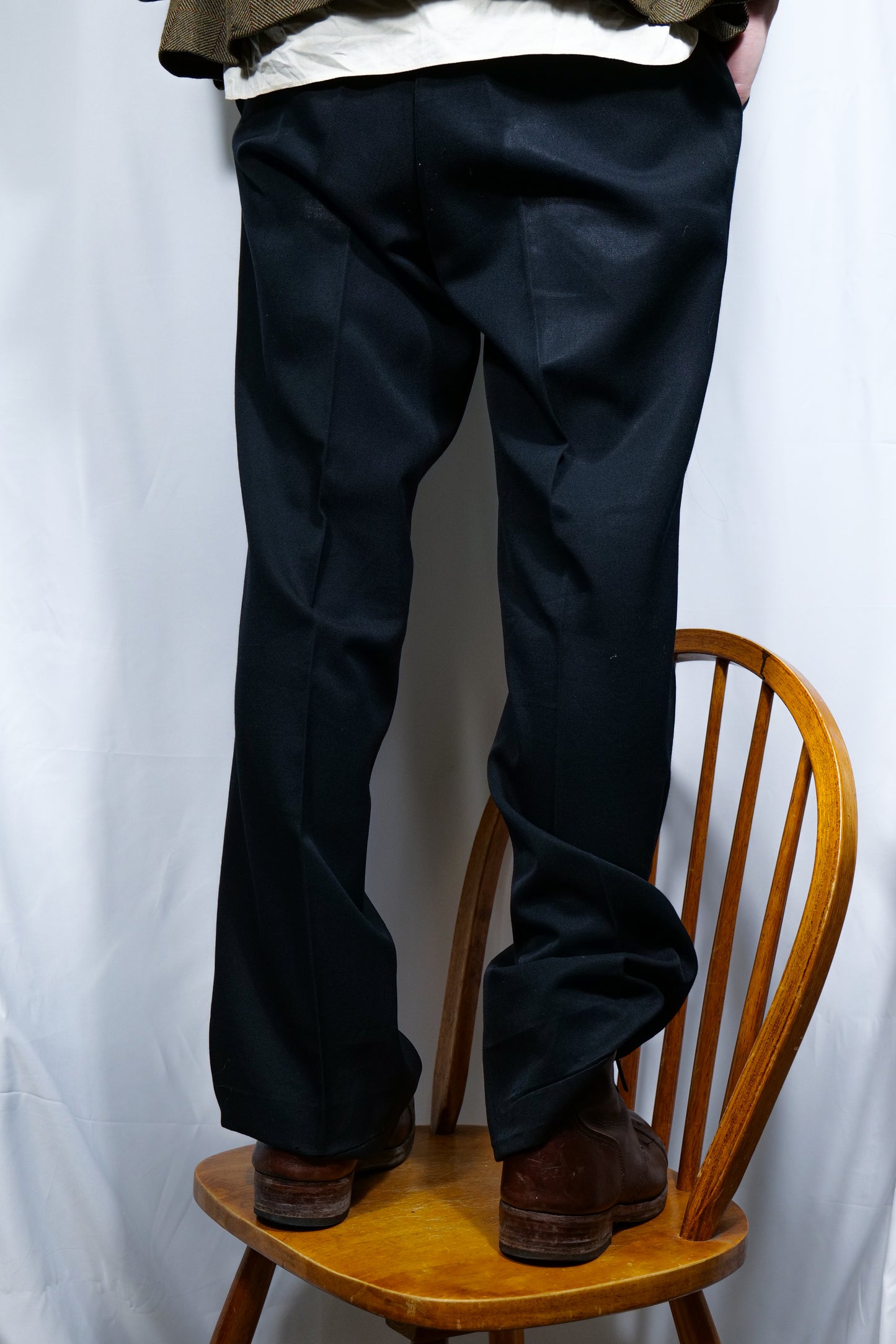 British 1970s Wide Drape trousers By "Jaeger"