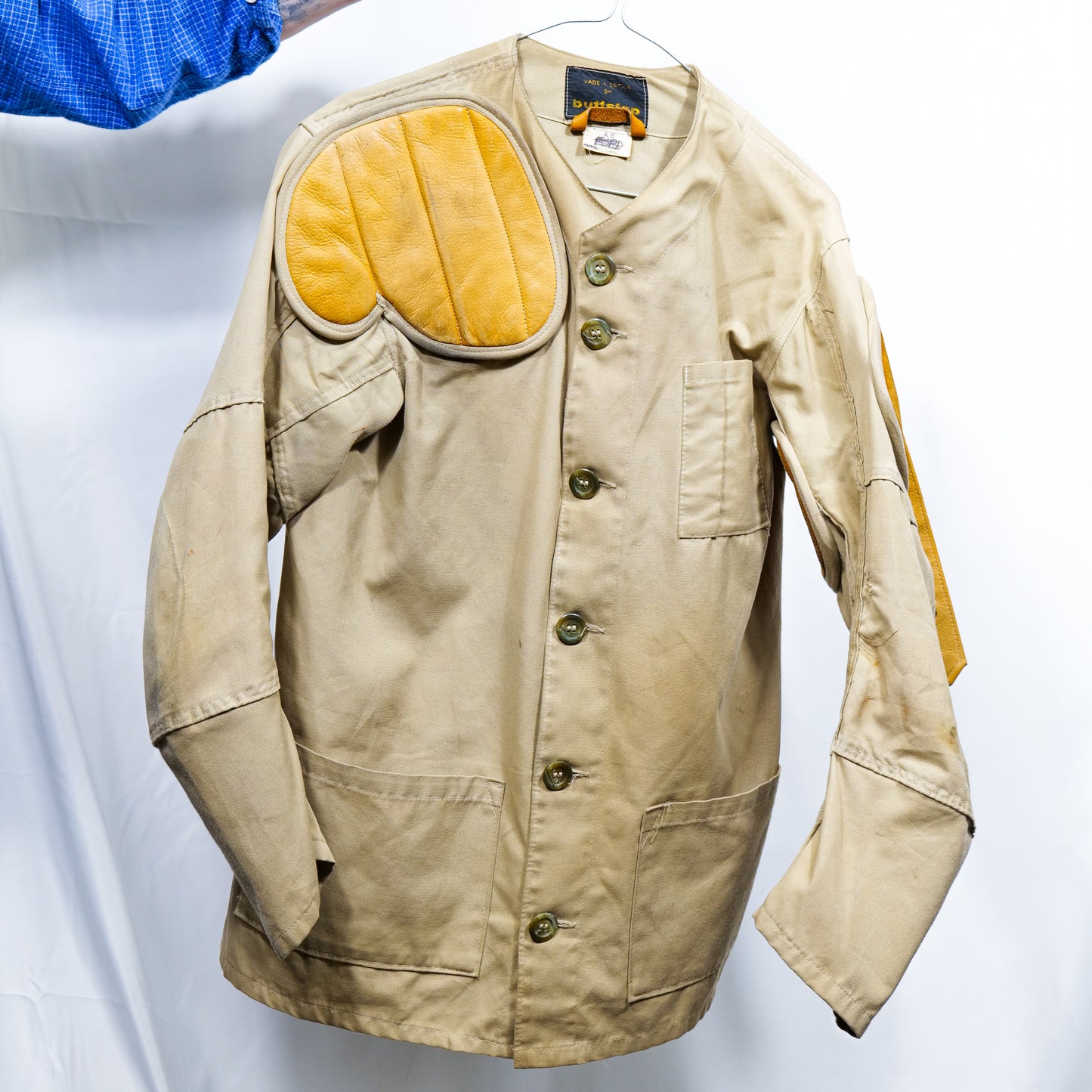 British 1960s Padded Details Shooting Jacket