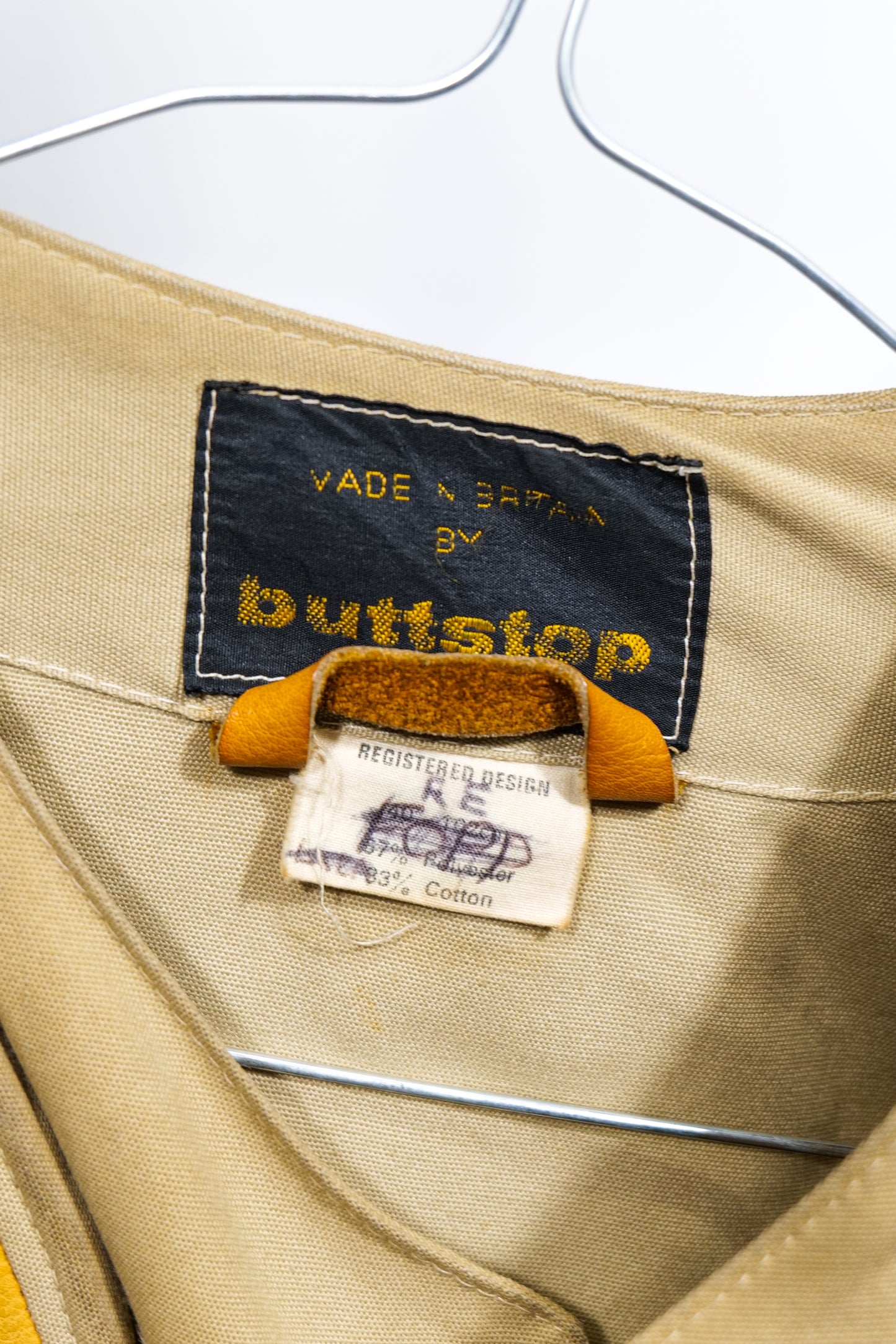 British 1960s Padded Details Shooting Jacket