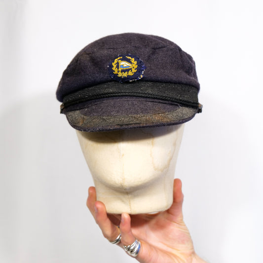 1940s Rayon Lined Naval Woolen Cap