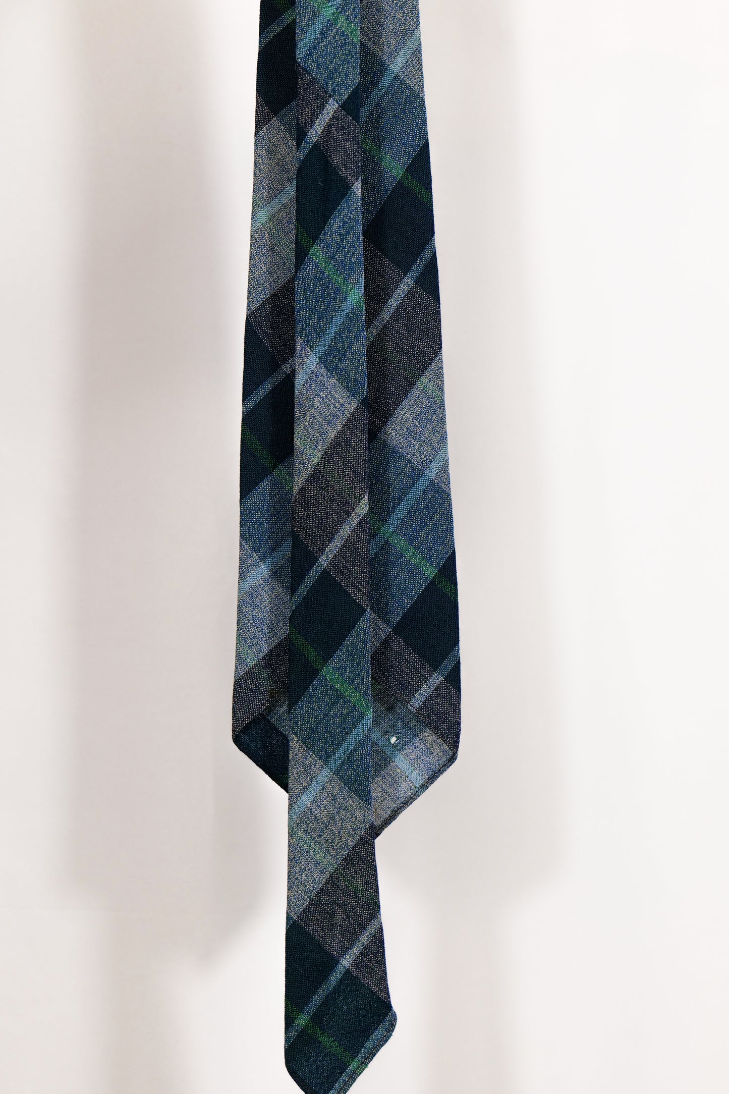 British 1940s Wooden Tie By "Grenville" Minty Colourway