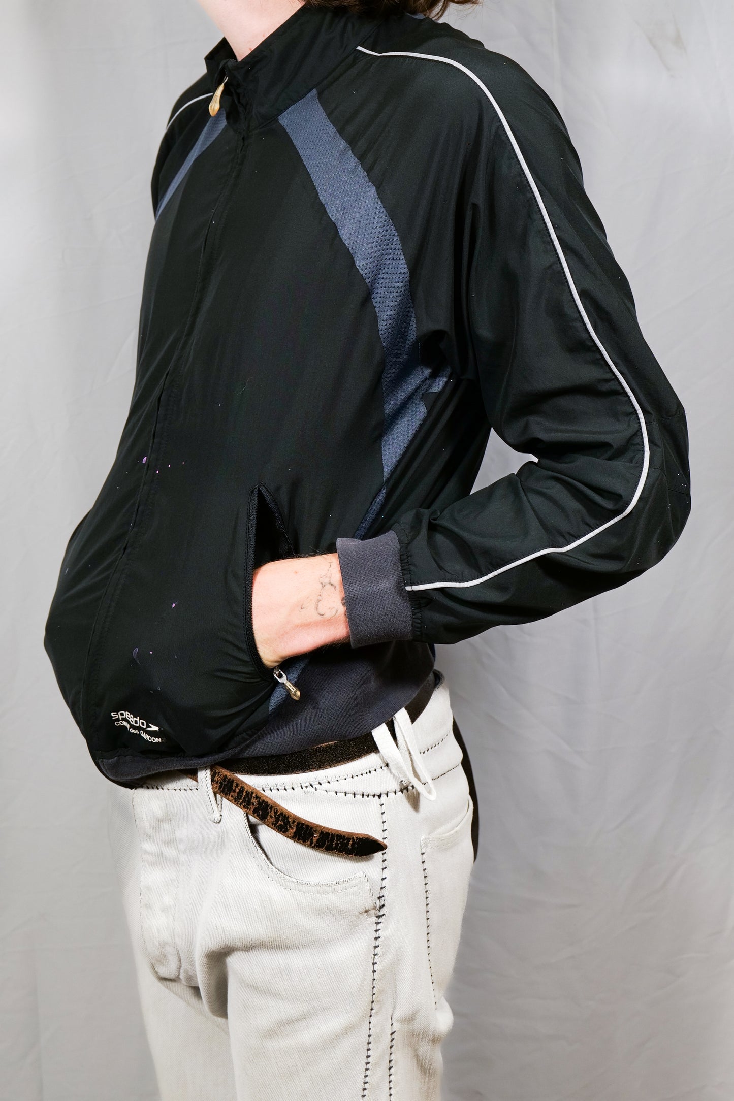 Speedo Comme Garçons Thrashed & Distressed Jacket