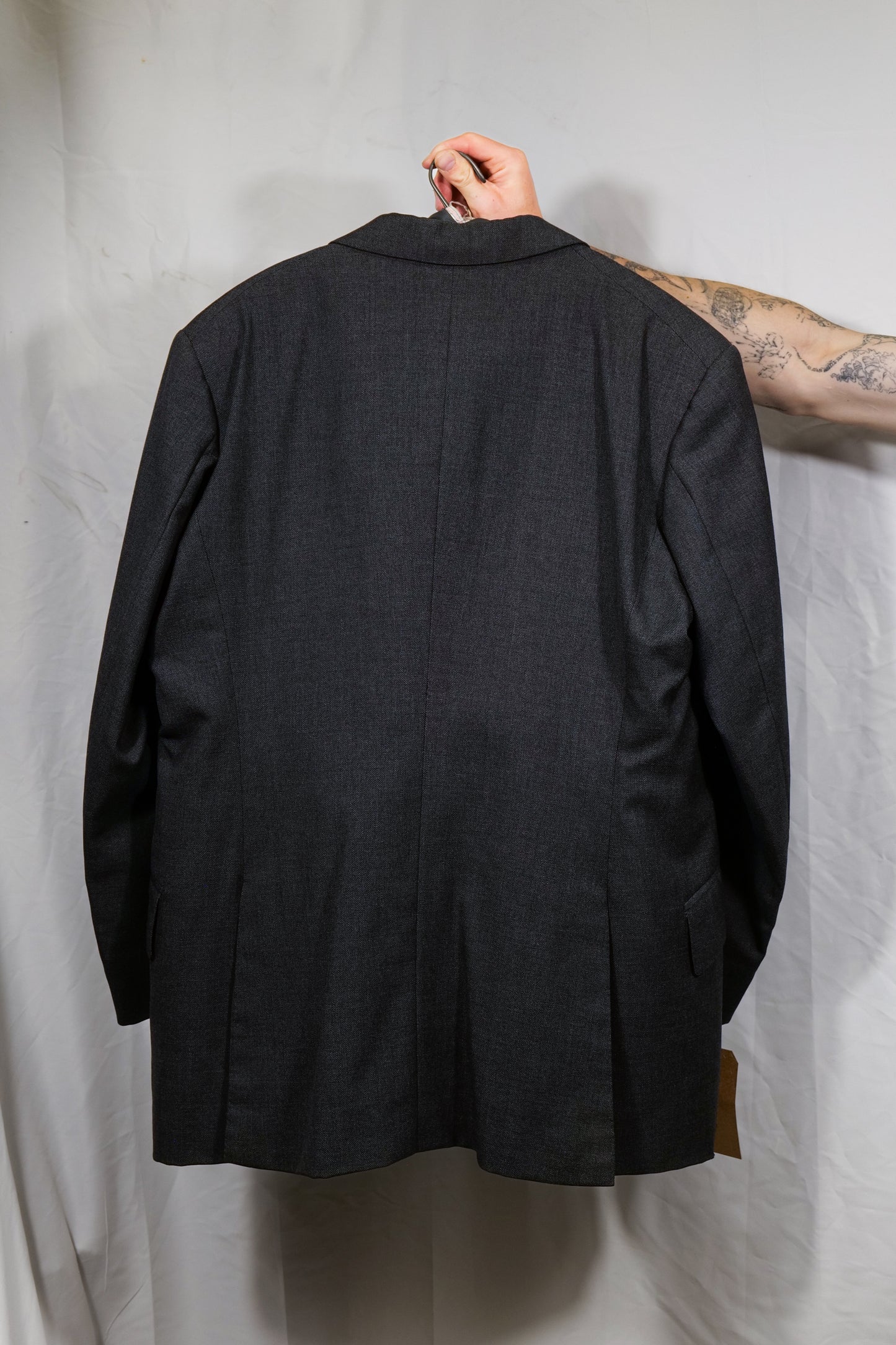 British Bespoke Tailor Made 1980s Does 1940s Barathea Suit By John Morgan & Co Tailors