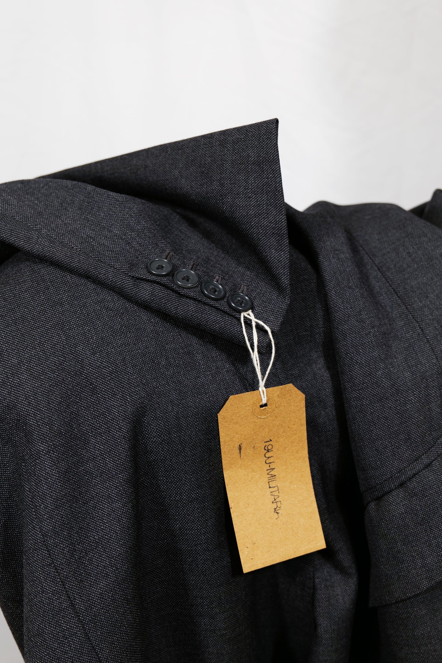 British Bespoke Tailor Made 1980s Does 1940s Barathea Suit By John Morgan & Co Tailors