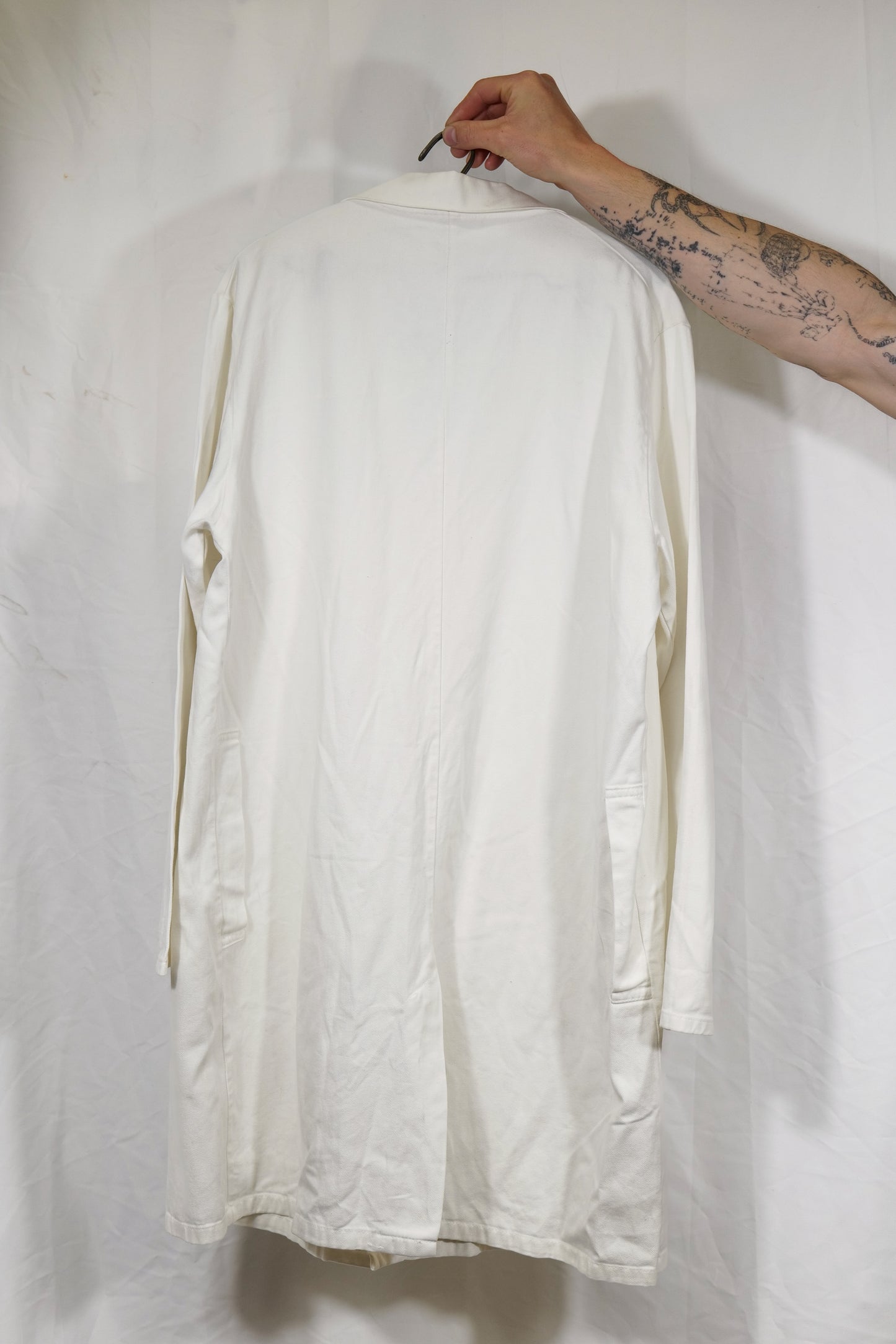 British 1940s Workwear Labcoat Drill Cotton