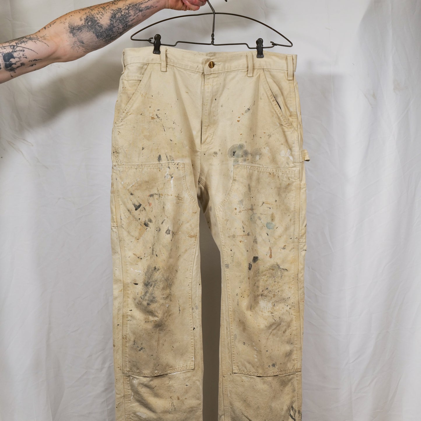 Thrashed Carhartt Carpenter Cut Painters Pants
