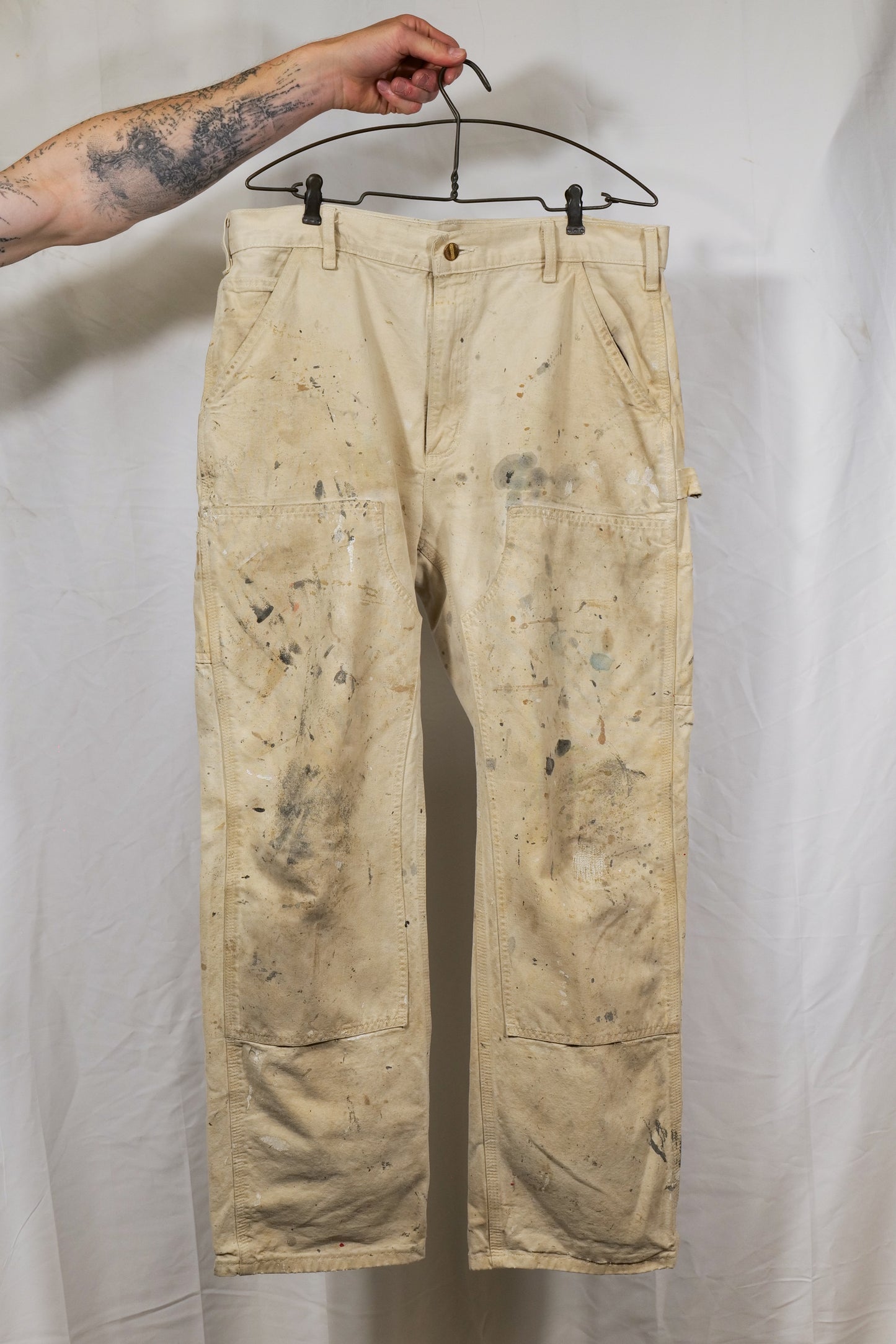 Thrashed Carhartt Carpenter Cut Painters Pants