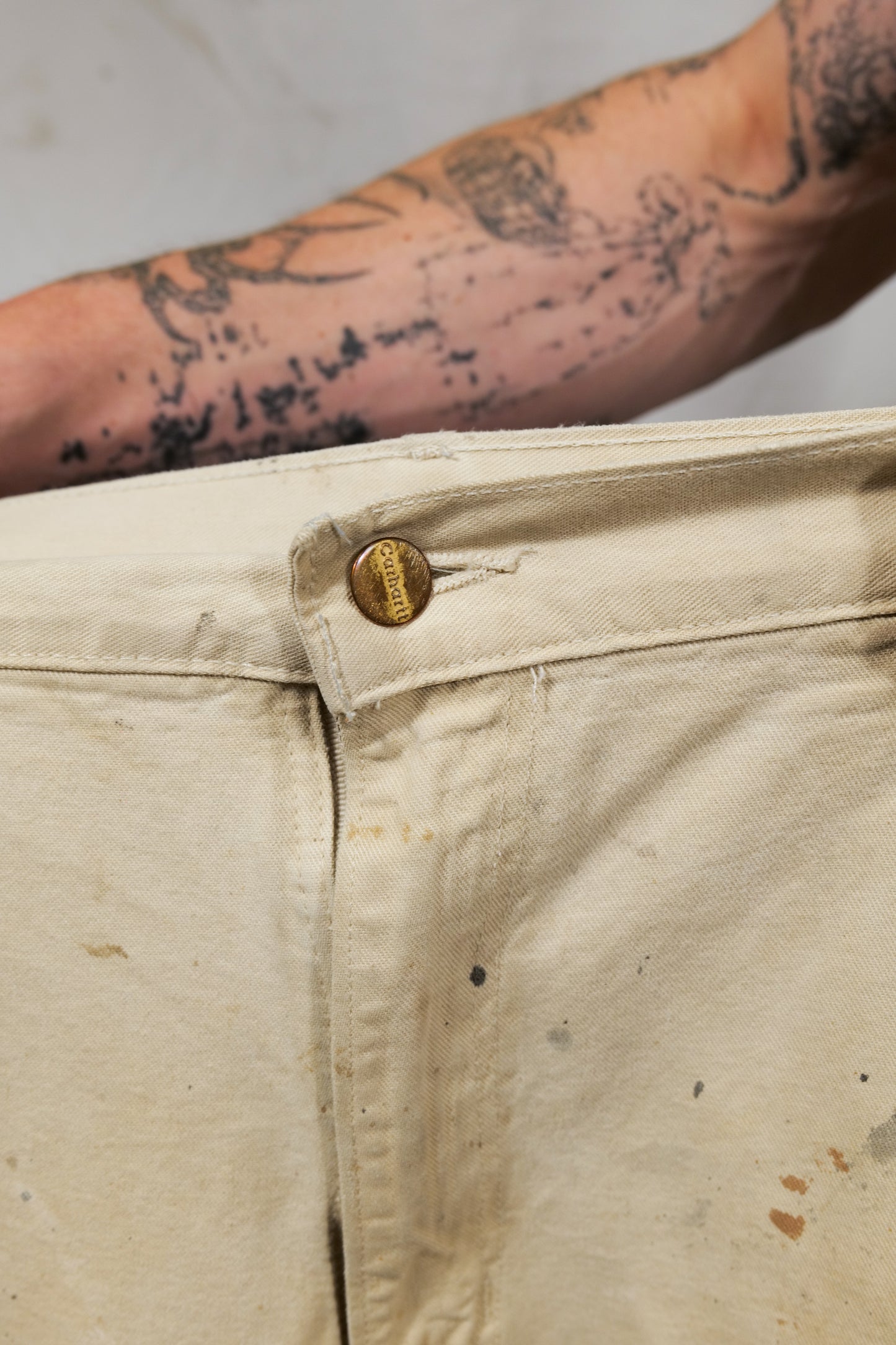 Thrashed Carhartt Carpenter Cut Painters Pants