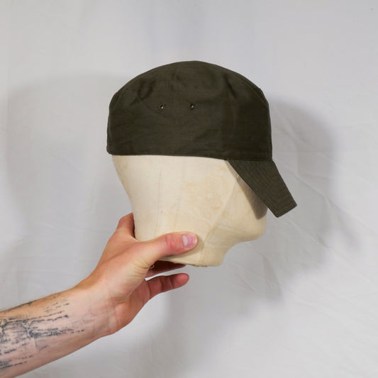 Herringbone Twill Cotton Square Peak Army Cap