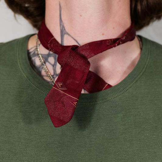 British 1960s MOD Styler necktie cut down