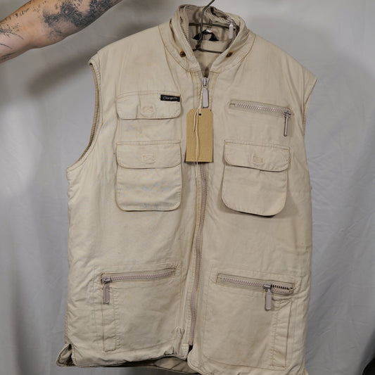 Faded & Distressed 1990s Fishing Vest