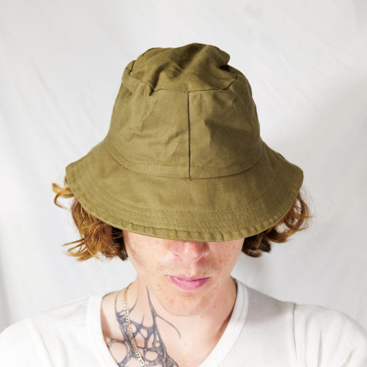 British Army 1940s Cotton Drill Bucket Hat 55-56CM