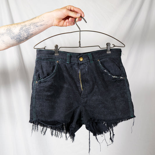 British Workwear 1950s Scabbed Shorts With Lightning Zippers