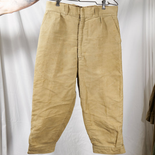 1970s Made In England Moleskin Hunting Trousers