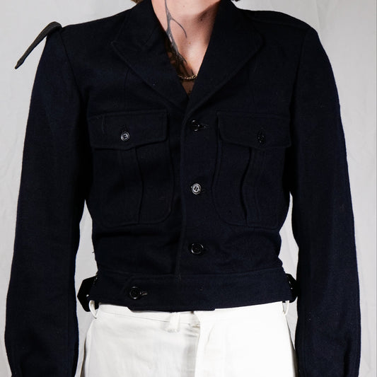 French Army 1940s Woollen Cropped Battledress Jacket