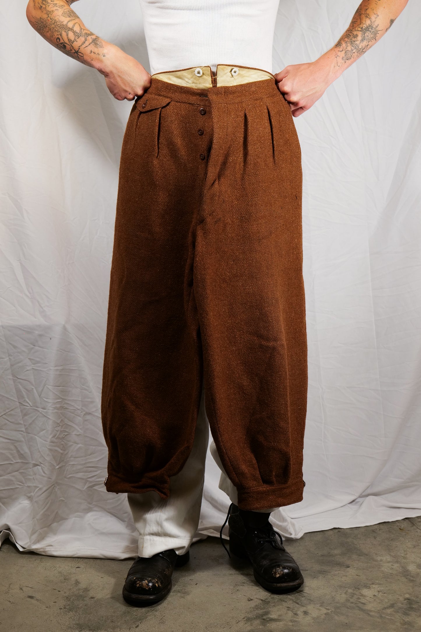 British 1930s Ginger Tweed Plus Fours
