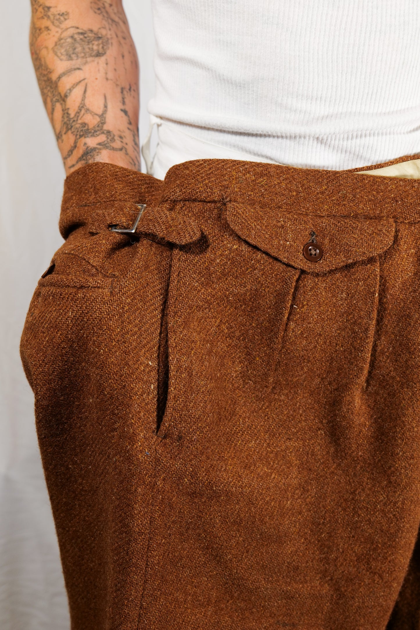 British 1930s Ginger Tweed Plus Fours