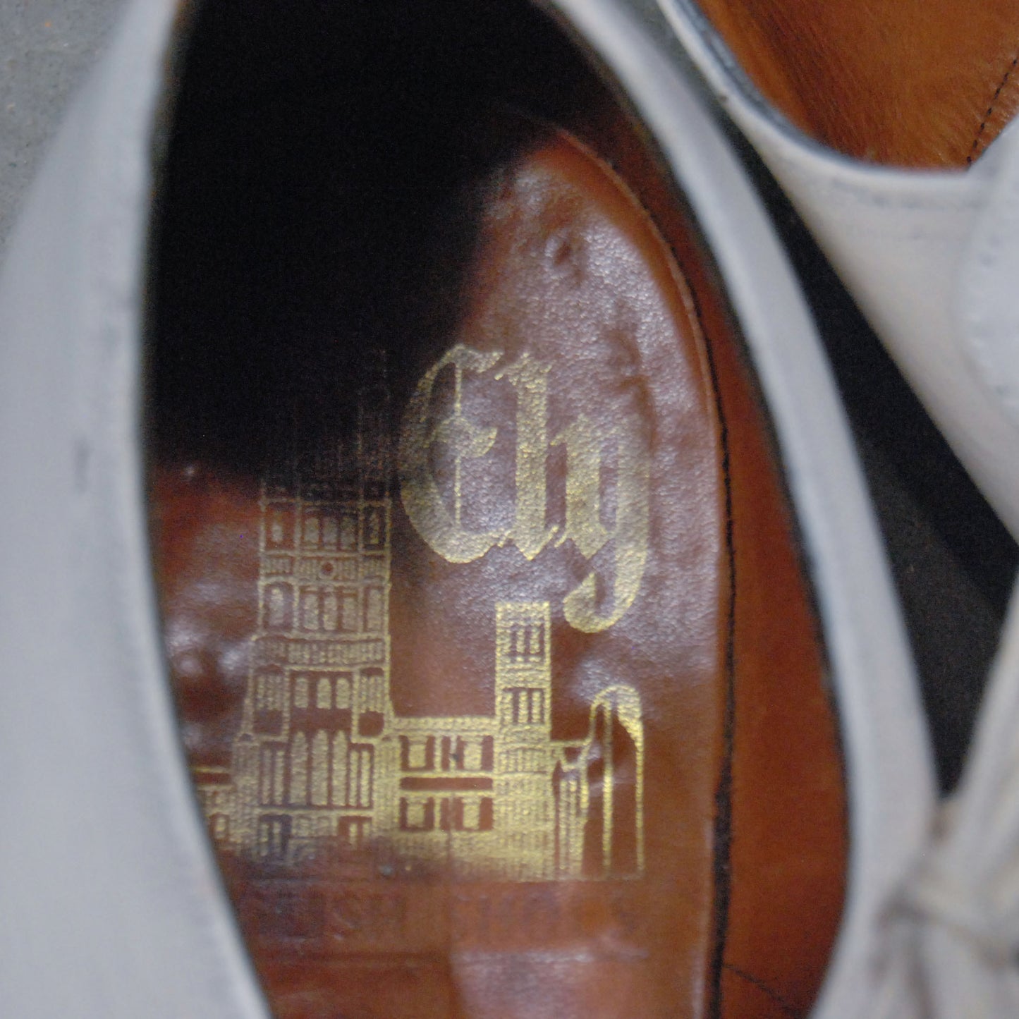 Hand Painted 1940s Oxford Shoes UK8.5