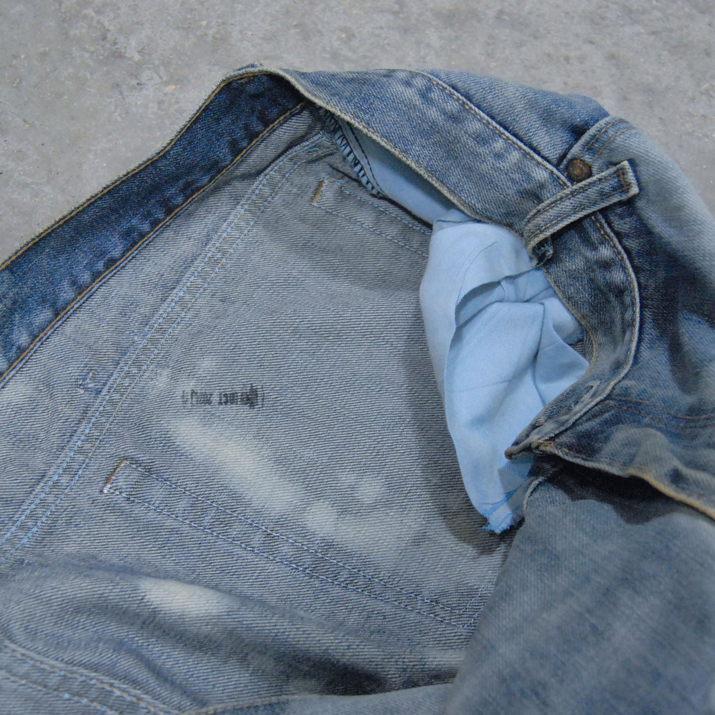 Bleached Distressed 90s Denim