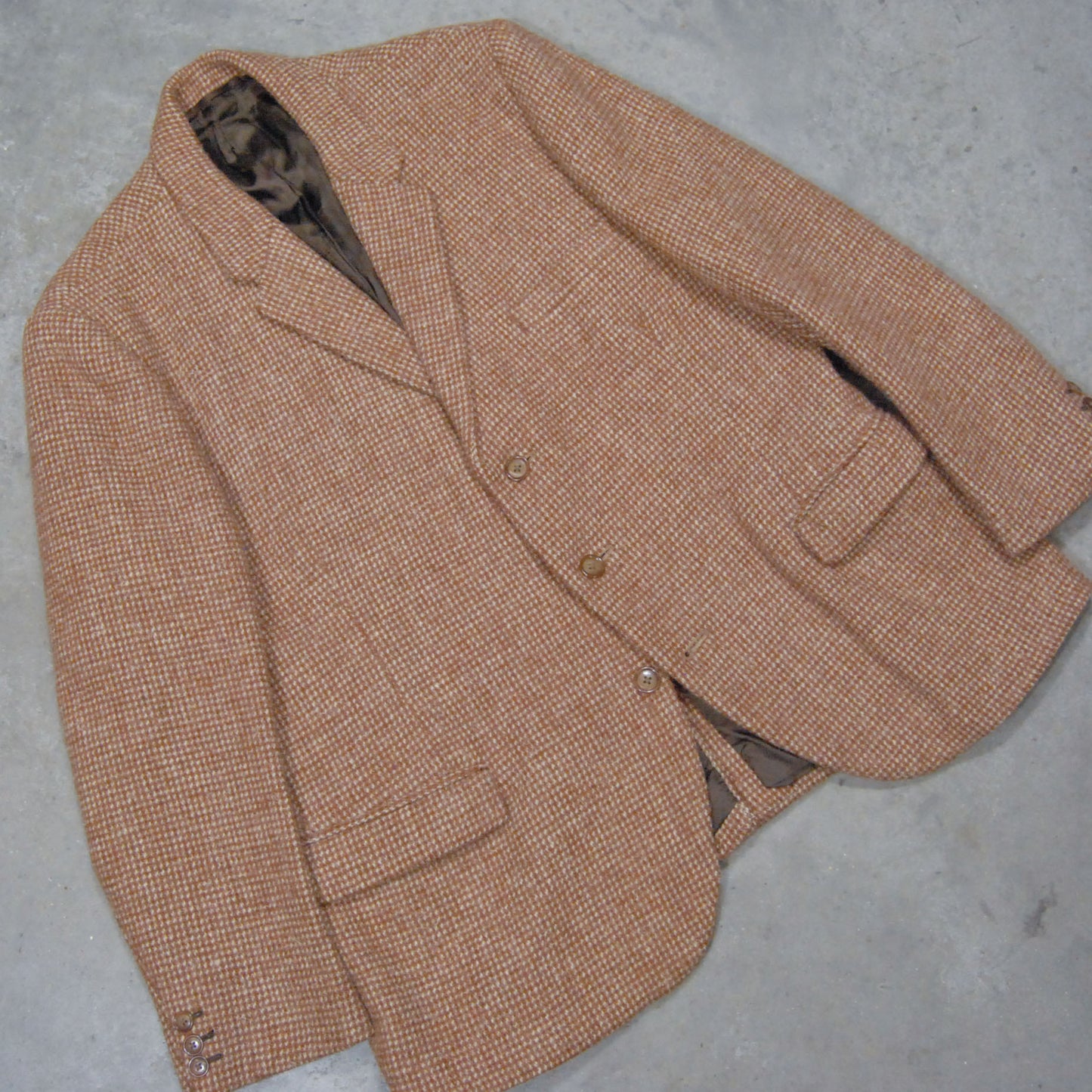 British 1950s Tailor Made Tweed Sports Jacket