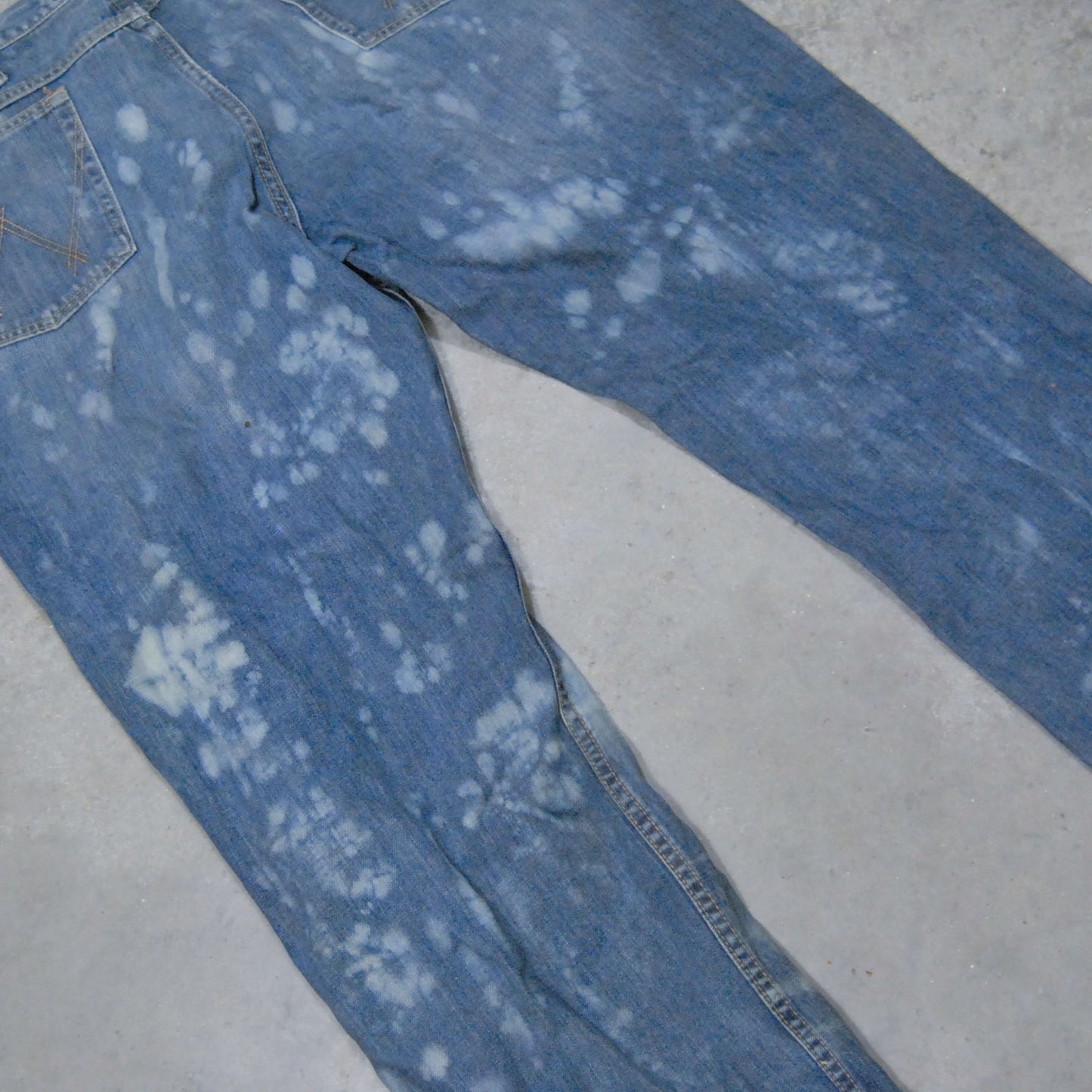 Bleached Distressed 90s Denim