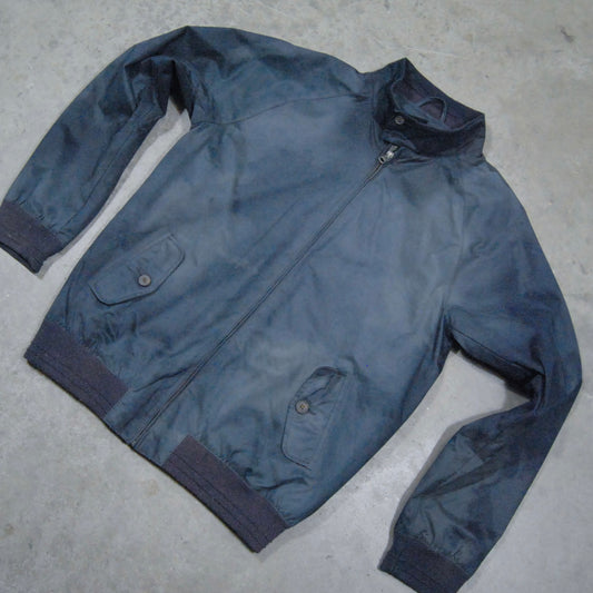 Sun Faded Waterproof Cotton Harrington Bomber Jacket