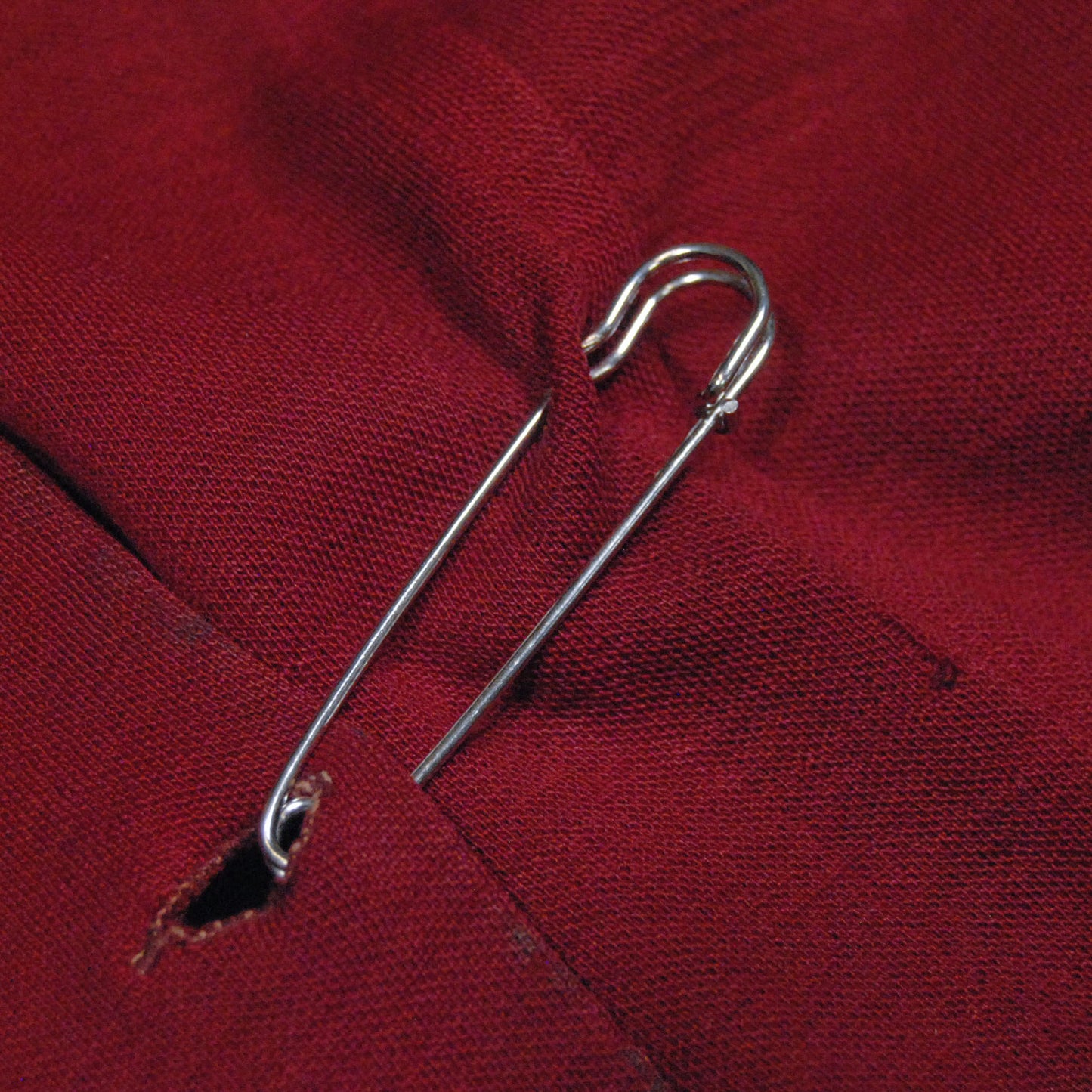 Asymmetric 1950s Cardigan With Safety Pin