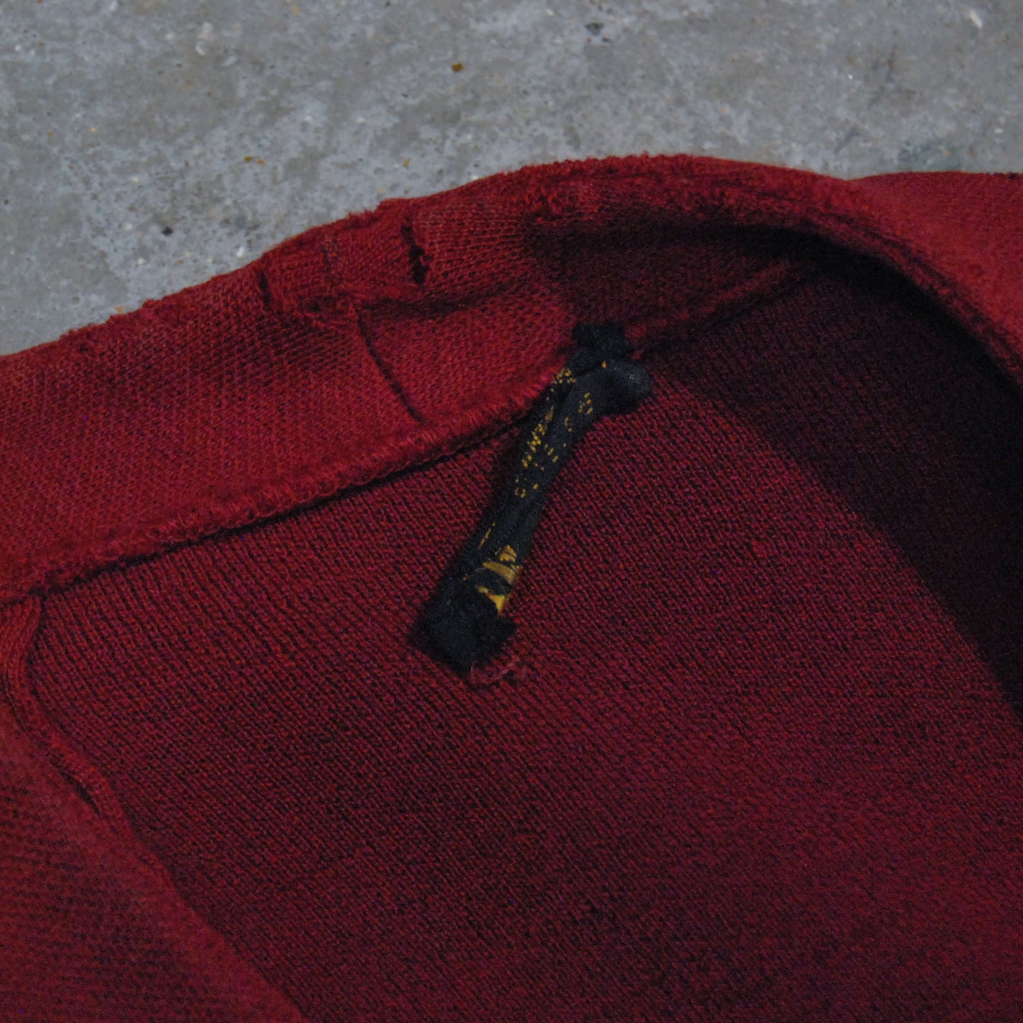 Asymmetric 1950s Cardigan With Safety Pin