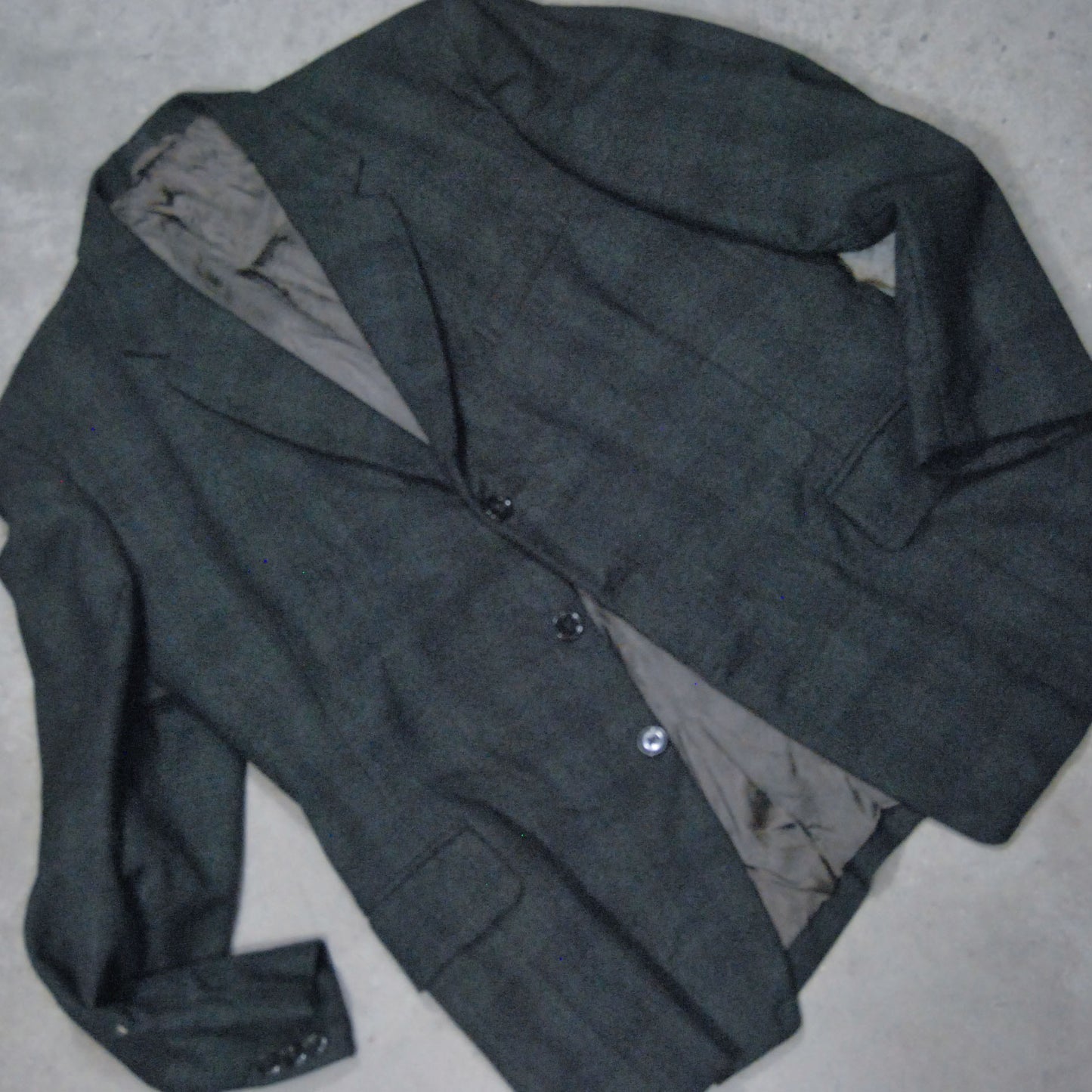 British 1960s Green Check Jacket By "Shimbart Of Portsmouth"